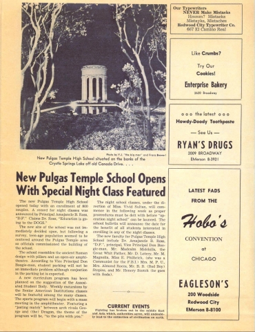 Comedy Sequoia Times April 1 1957 page 2