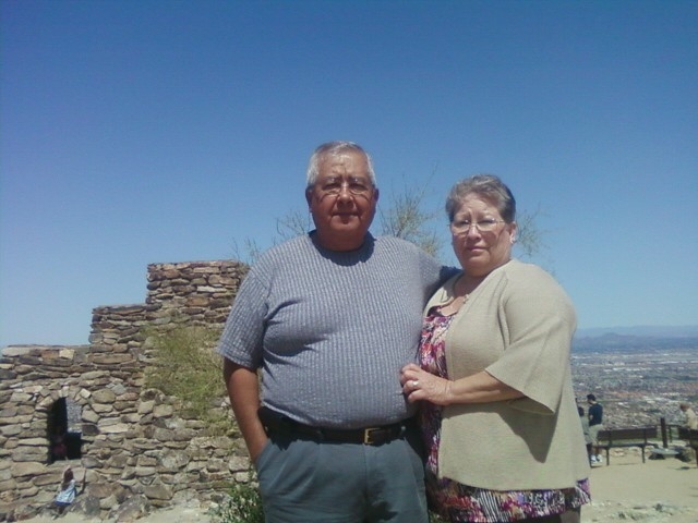 Jose and Isabel Herrera at South Mountain Park, Phoenix AZ.